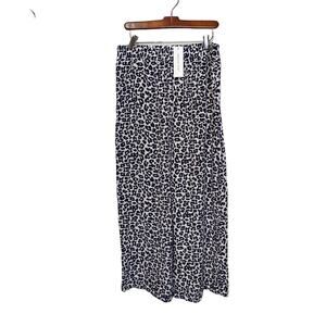 NWT Amour Vert Women's Sz L Salice Washable Silk Pull On Elastic Waist Pants